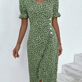 Isabella | Floral V Neck Dress