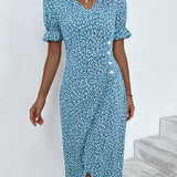 Isabella | Floral V Neck Dress