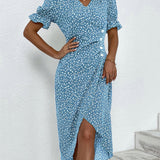 Isabella | Floral V Neck Dress