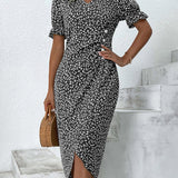 Isabella | Floral V Neck Dress
