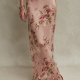 Rachel | Floral Chiffon Maxi Dress