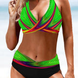 Ava | Colourful Bikini Set
