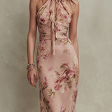 Rachel | Floral Chiffon Maxi Dress