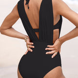Evelyn | Sculpting V-neck Swimsuit