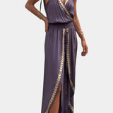 Amelia | Mono Dress With Gold Details