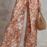 Grace | Floral Sleeveless Wide Leg Jumpsuit