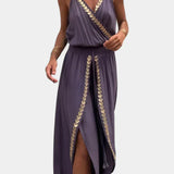 Amelia | Mono Dress With Gold Details