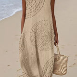 Rachel | Textured Sleeveless Maxi Dress