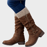 Rachel | Tall Boot with Woven Mesh