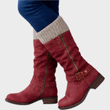 Rachel | Tall Boot with Woven Mesh