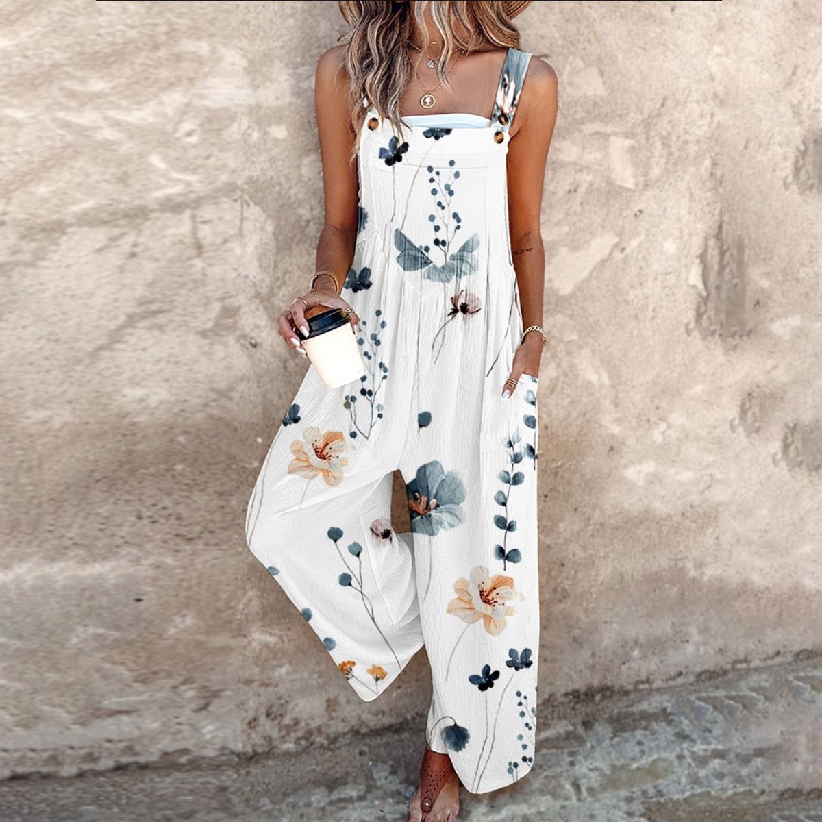 Hannah | Comfortable Printed Overall