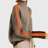 Patricia | Chevron Pattern Turtleneck