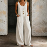 Hannah | Vintage Washed Cotton Denim Overalls