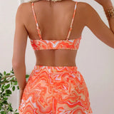 Claire | Three-piece women's supportive swimsuit set