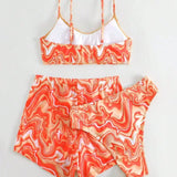 Claire | Three-piece women's supportive swimsuit set