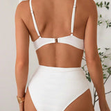 Maya | High-Support Crossover High-Waist Bikini