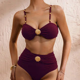 Ava | High-Waisted Shell Bikini