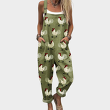 Hannah | Comfortable Printed Overalls