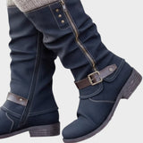 Rachel | Tall Boot with Woven Mesh