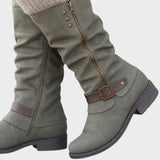Rachel | Tall Boot with Woven Mesh
