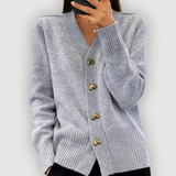 Helena | Heart Button Knit Cardigan