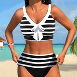 Isla | High Waist Striped Bikini