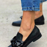Rachel | Bow Slip-On Flats