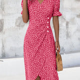 Isabella | Floral V Neck Dress