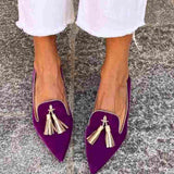 Amelia | Boho Fringe Slip-Ons