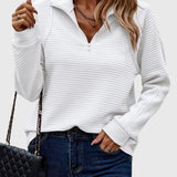 Natasha | Elegant Half Zip Sweater