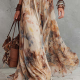 Isabella | Lace Trim Maxi Dress