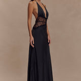 Hannah | Lace and Satin Dress