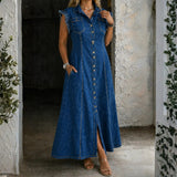 Marina | Plus Size Denim Dress