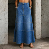 Rachel | Midi Denim Skirt