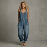 Ava | Denim Jumpsuit With Pockets