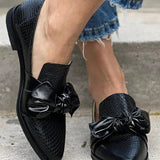Rachel | Bow Slip-On Flats