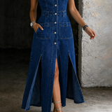 Evelyn | Open Front Vest Dress