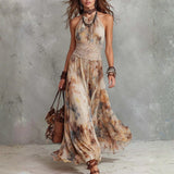 Isabella | Lace Trim Maxi Dress