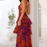 Blanche | Chiffon Layered Long Dress