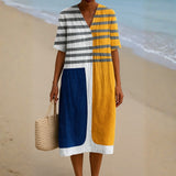 Rachel | Colour Block Dress