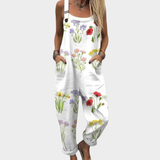 Hannah | Comfortable Printed Overalls