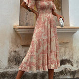 Naomi | Off the Shoulder Midi Dress
