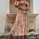 Naomi | Off the Shoulder Midi Dress