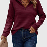 Natasha | Elegant Half Zip Sweater