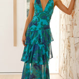 Blanche | Chiffon Layered Long Dress