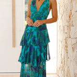 Blanche | Chiffon Layered Long Dress