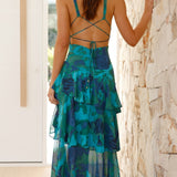 Blanche | Chiffon Layered Long Dress