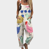 Rachel | Comfortable Printed Overall