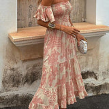 Naomi | Off the Shoulder Midi Dress