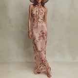 Rachel | Floral Chiffon Maxi Dress